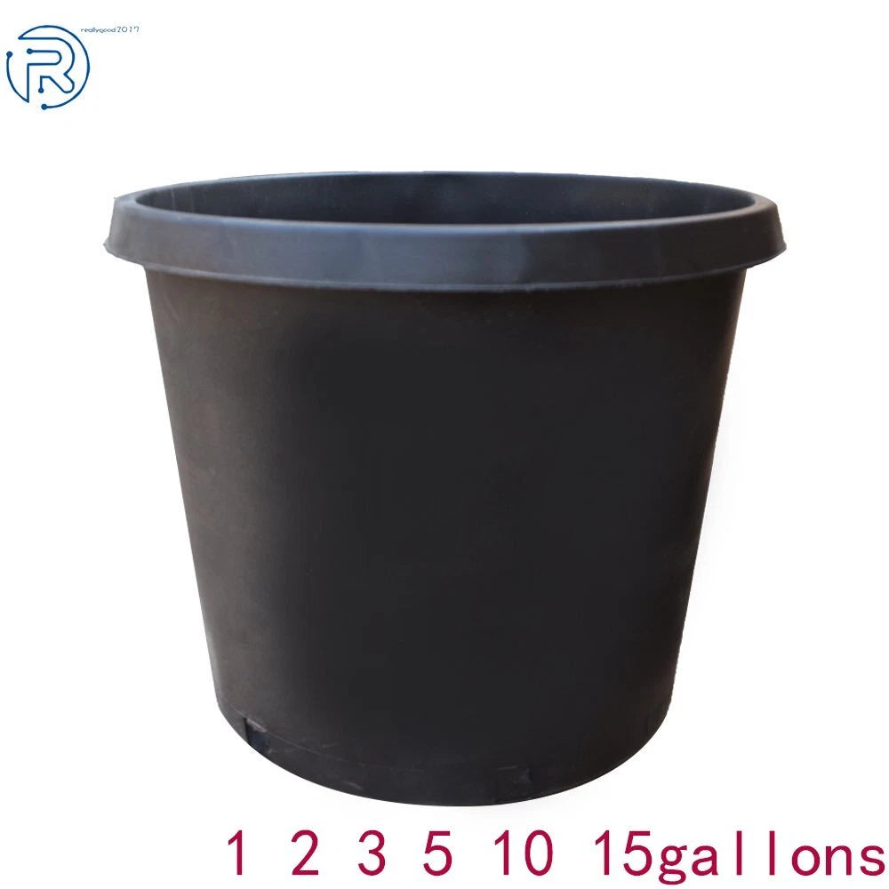 Black Trade Gallon Root Garden Container for Plants (Premium Nursery Pot)