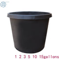 Black Trade Gallon Root Garden Container for Plants (Premium Nursery Pot)