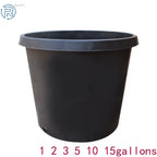 Black Trade Gallon Root Garden Container for Plants (Premium Nursery Pot)