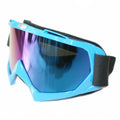 Tinted Blue Motocross Goggles for Motorbike MX (Anti-Fog, UV Protection)