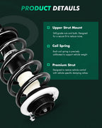 2X Front Complete Strut & Coil Spring Assembly for Audi A6 Quattro (1998–2011)