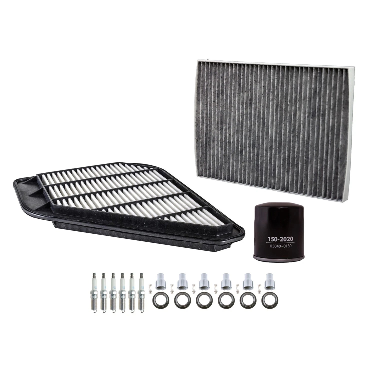 Tune Up Kit with NGK 6 Spark Plugs & Boots for Acadia Enclave Traverse (2007–2017)