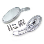 Set of 2 Oval Chrome Mirrors for Honda CBR600/900/929/954/1000RR (1993–2006)