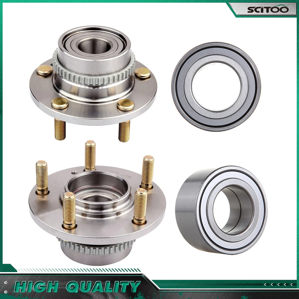 Set of 4 Wheel Hub and Bearing for Hyundai Tucson (2005)