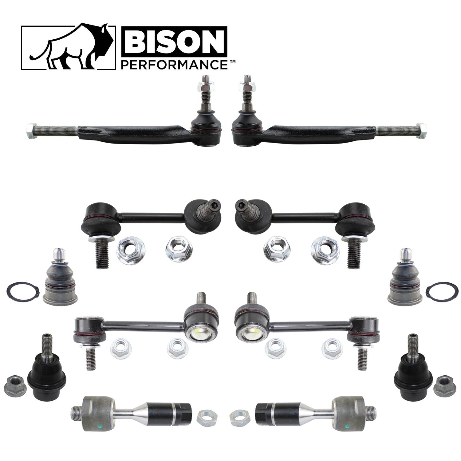 12pc Sway Bar Link Tie Rod Ball Joint Kit for GMC
