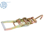 8 PCS Ratchet Tie Down Straps 2" WLL 1000lbs Steel J-Hook for Trailer