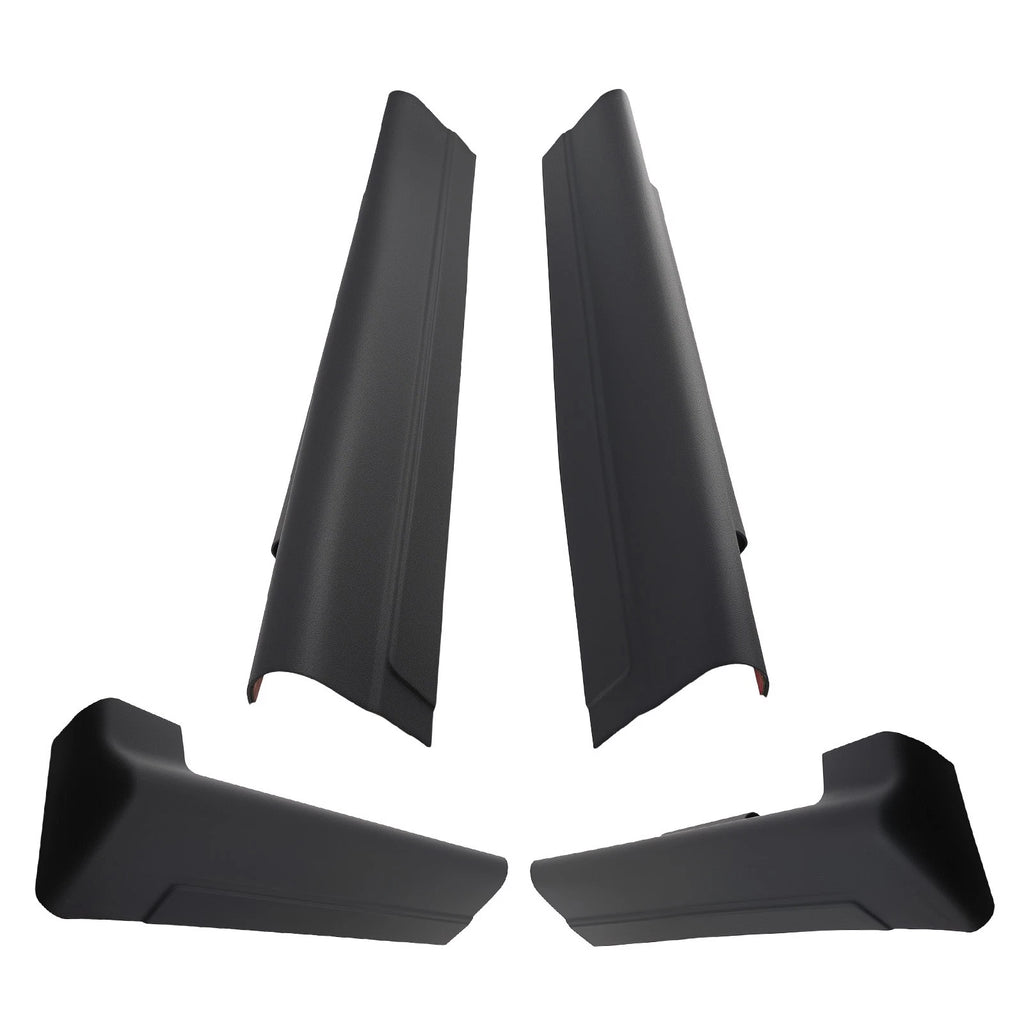 Set of 2 Rocker Panel Covers for Chevrolet Silverado Extended (1999–2006) Black