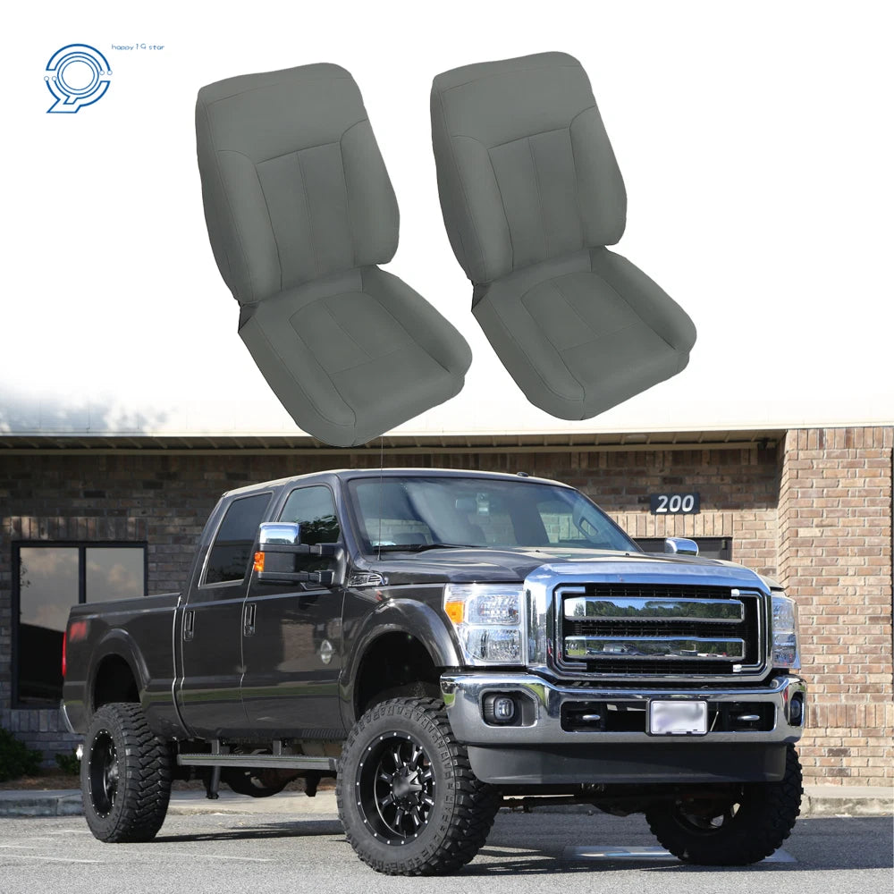Set of 2 Front Bottom Seat Covers for Ford F250 F350 F450 F550 (2011–2016)