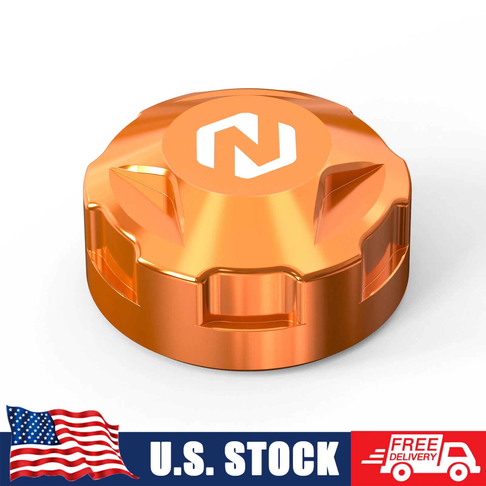 NICECNC Orange Cooling Reservoir Tank Cover Cap for KTM 250 Duke 390 Duke (2024)