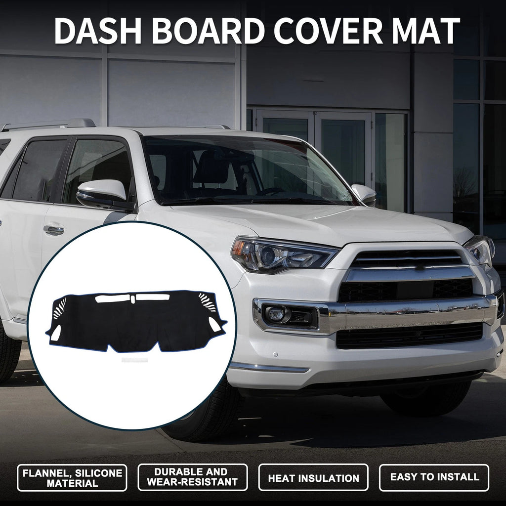 Dashboard Cover Mat for Subaru Levorg (2014–2021) Black Blue Set of 1