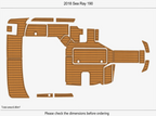 EVA Foam Teak Deck Mat for Sea Ray 190 (2018)