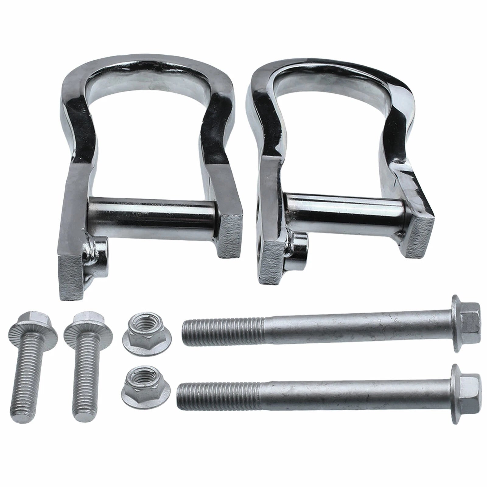 2X Chrome Tow Hooks for Chevy Silverado 1500 (2007–2018) GMC Sierra