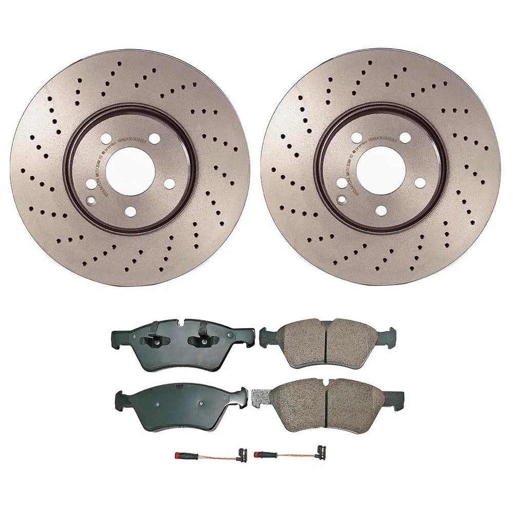 Front Brake Kit for MB W211 E-Class (2003–2009) - Euro Pads, Disc Rotors