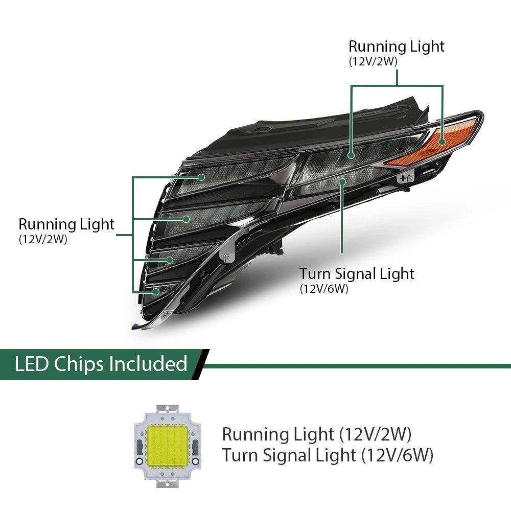 LED DRL Daytime Running Lights for Hyundai Tucson (2022–2024)