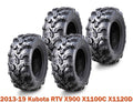 Set of 4 ATV Tires 25x10-12 for Kubota RTV X900 X1100C X1120D (2013–2019)
