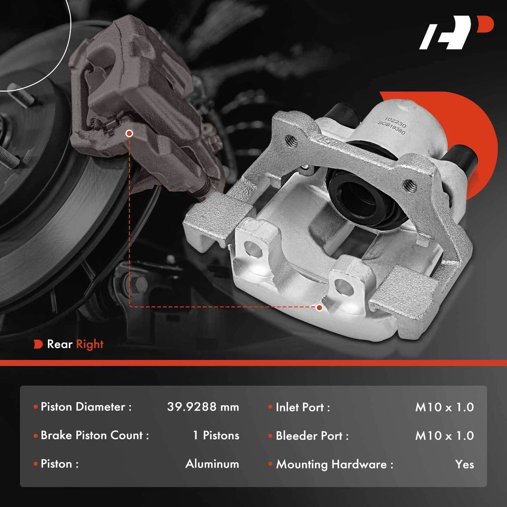 Rear Right Brake Caliper with Bracket for BMW E39 525i 528i (2001-2003)