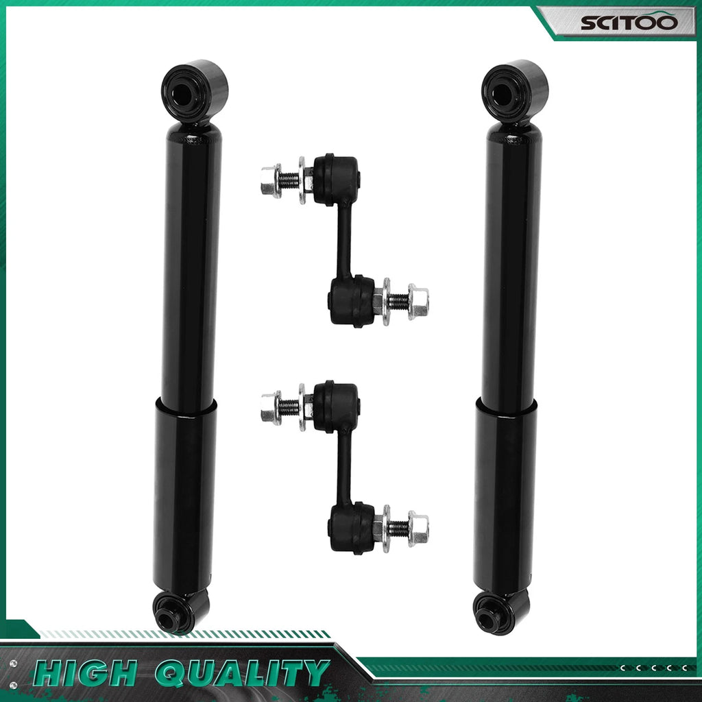 2 Rear Shocks + 2 Stabilizer Bar Links for Kia Sedona (2006–2014)