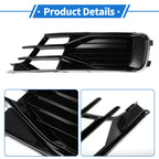 1 Pc Fog Light Grill for Audi A6 (2016–2018) No. 4G0807681AE Black