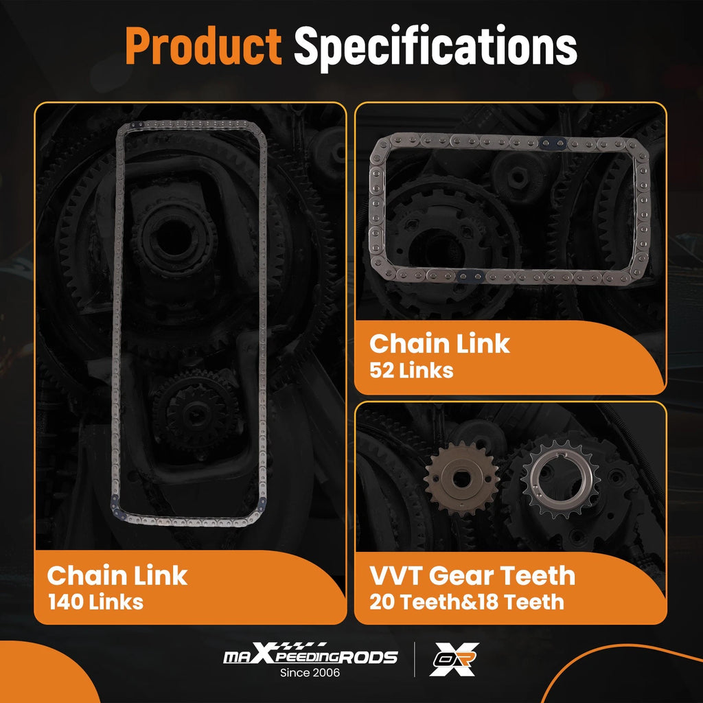 Engine Timing Chain Set for Toyota Matrix 1.8L (2009–2014)