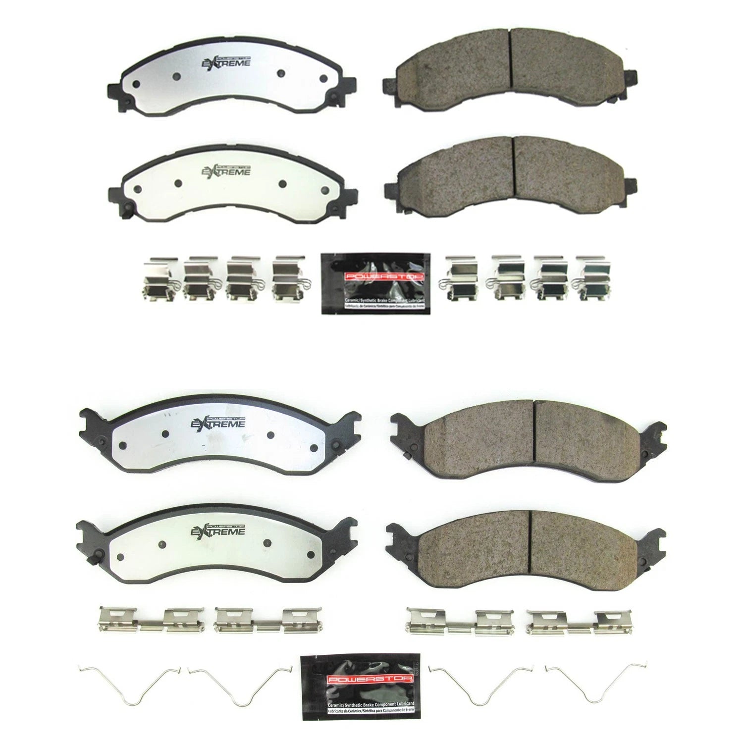PowerStop Z36 Carbon-Fiber Ceramic Disc Brake Pad Kit for Savana 2500 (2010–2023)