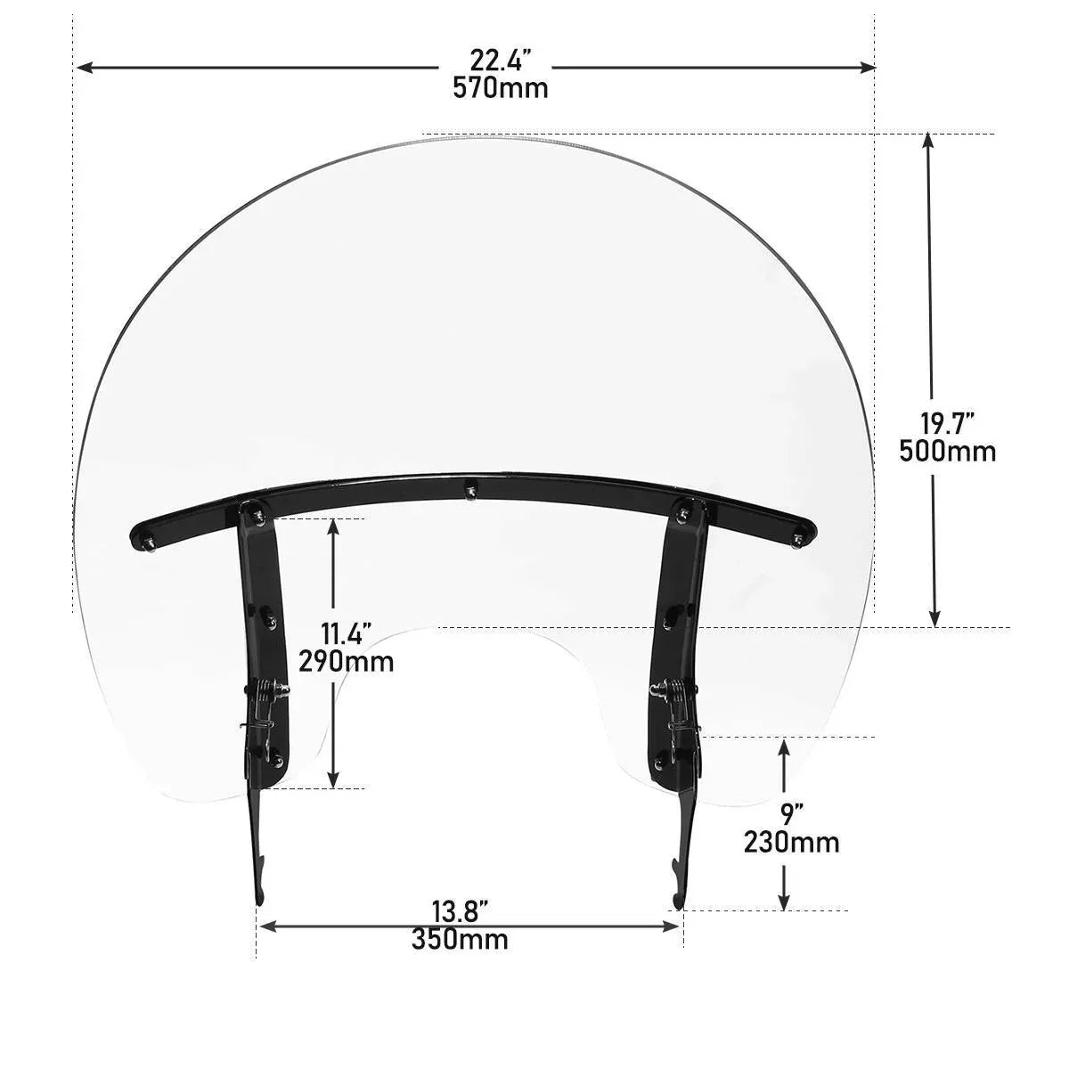 Windshield Mount Bracket for Harley Heritage Softail Classic (2000-2017)