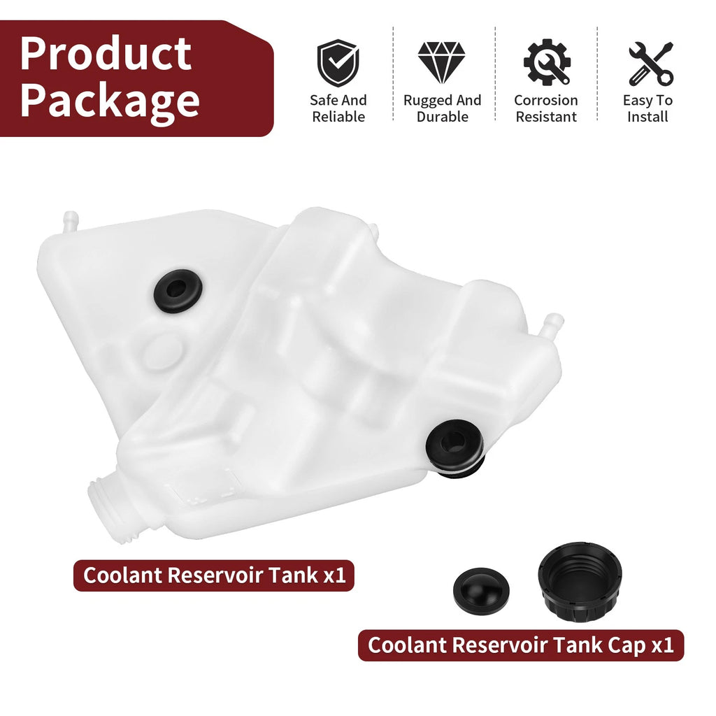 Coolant Tank Reservoir Bottle with Caps for Kawasaki Ninja ZX10R (2006–2007)