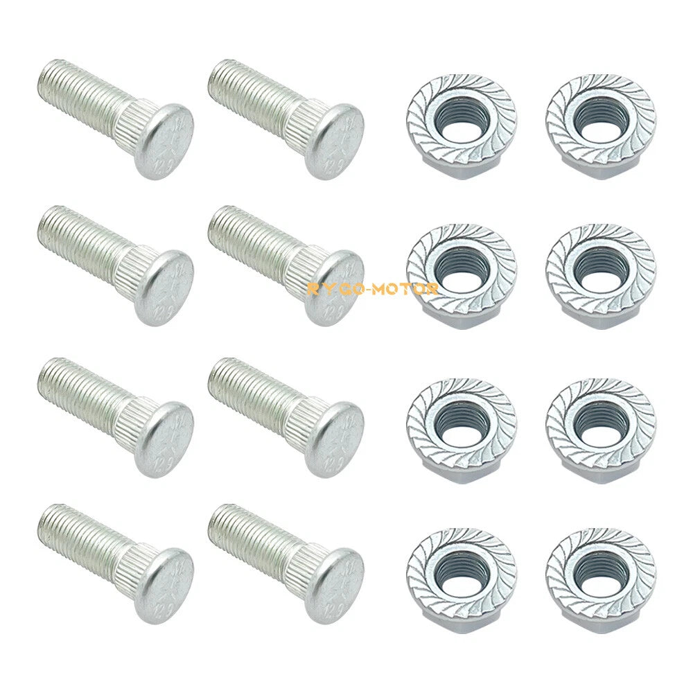 8 Pack Front Wheel Studs & Nuts for Polaris Ranger 425 500 700 EV (2006–2014) 7547211