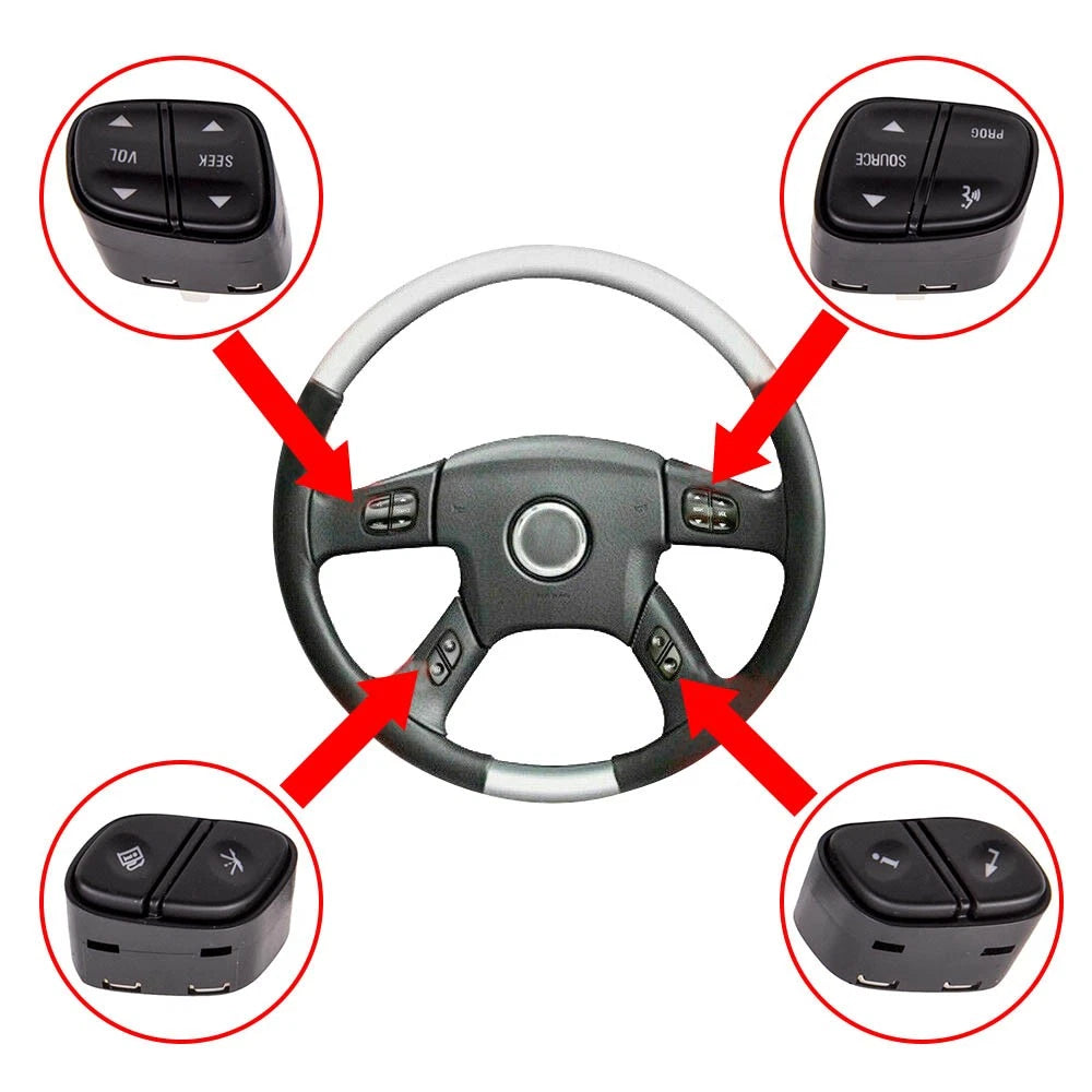 Steering Wheel Radio Volume Switch Button for Silverado (2014–2019)