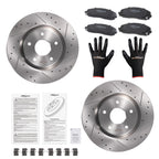 Front Brake Rotors & Pads Set for Chrysler Voyager (2020–2021) Ram C/V (2012–2015)