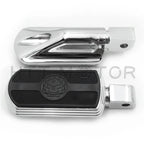 Chrome Skull Rubber Footpeg for Yamaha Raider VMAX (2008–2017)