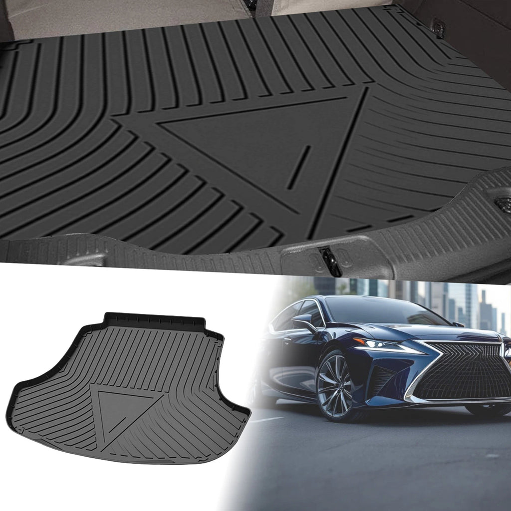 Flat Face Cargo Liner Rear Trunk Mat for Lexus ES (2018–2024) TPE 1 Pc