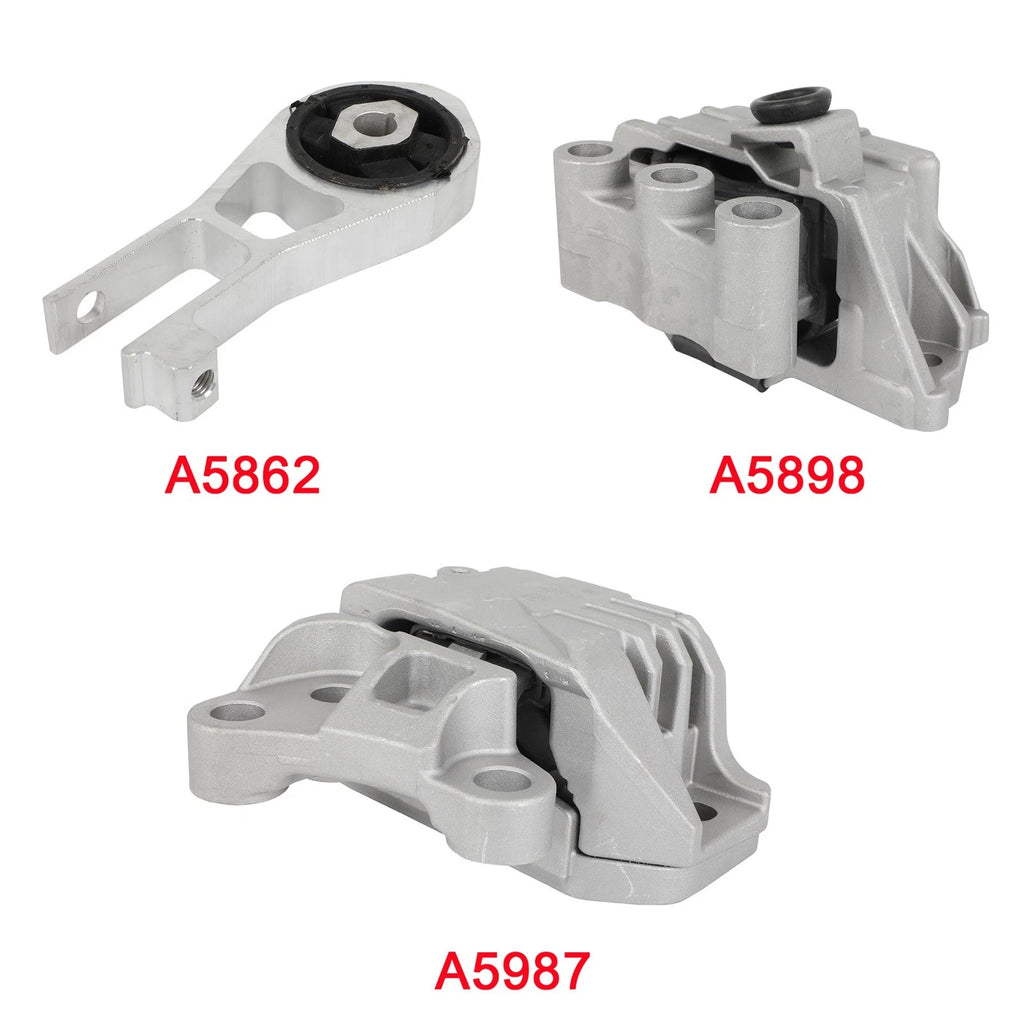 3X Engine Motor Transmission Mount for Jeep Compass (2017–2021) ED6