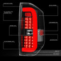 3D LED Tube Bar Tail Brake Light Reverse Lamps for Toyota Tundra (2014–2021)