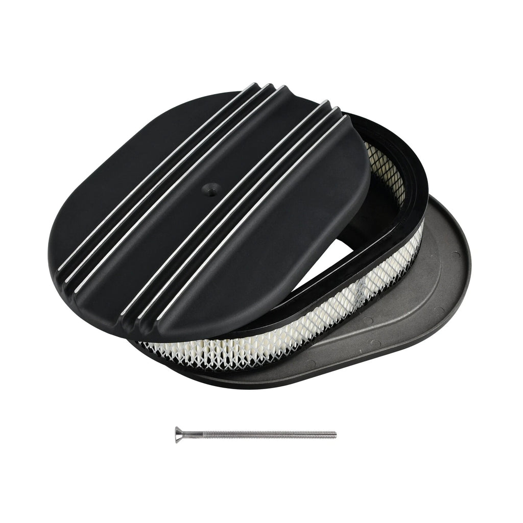 Short Valve Covers & 12" Oval Air Cleaner for Chevy SBC (1958–1986)