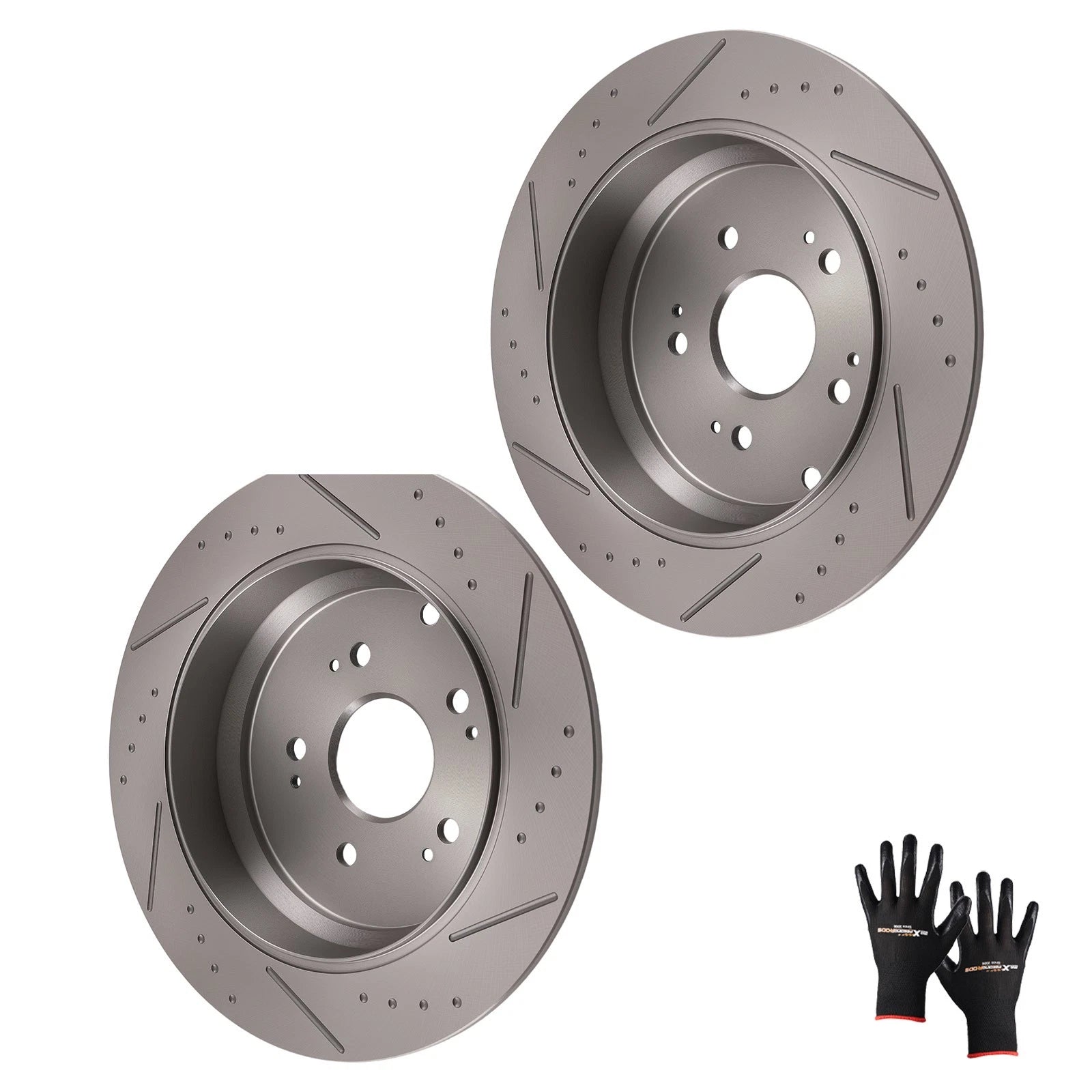 Rear Brake Rotors Set for Acura RDX (2007–2018) Honda CR-V (2005–2016)