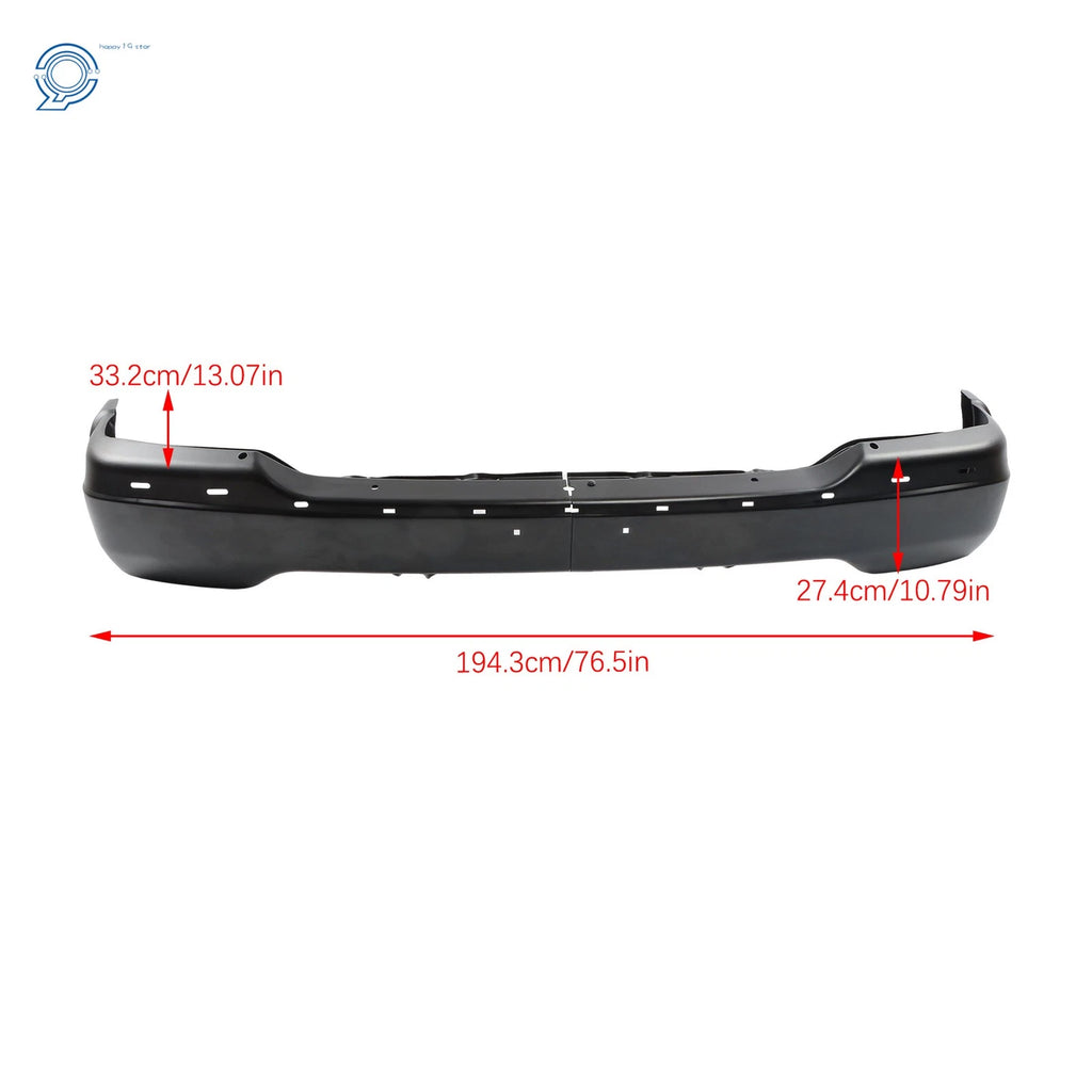 Black Split Front Bumper for GMC Sierra 1500/2500/3500 (1999–2002) Yukon (2000–2006)