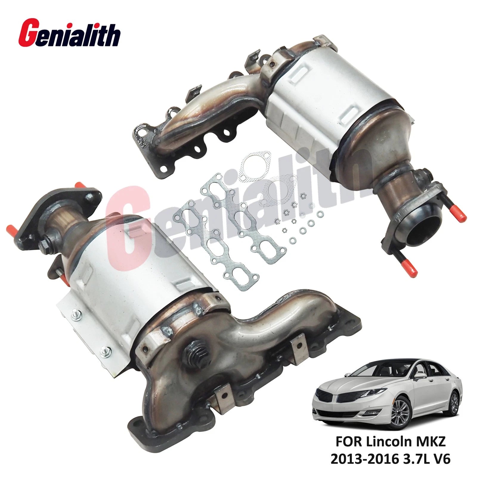 Front Catalytic Converter Set for Lincoln MKZ (2013–2016) 3.7L V6