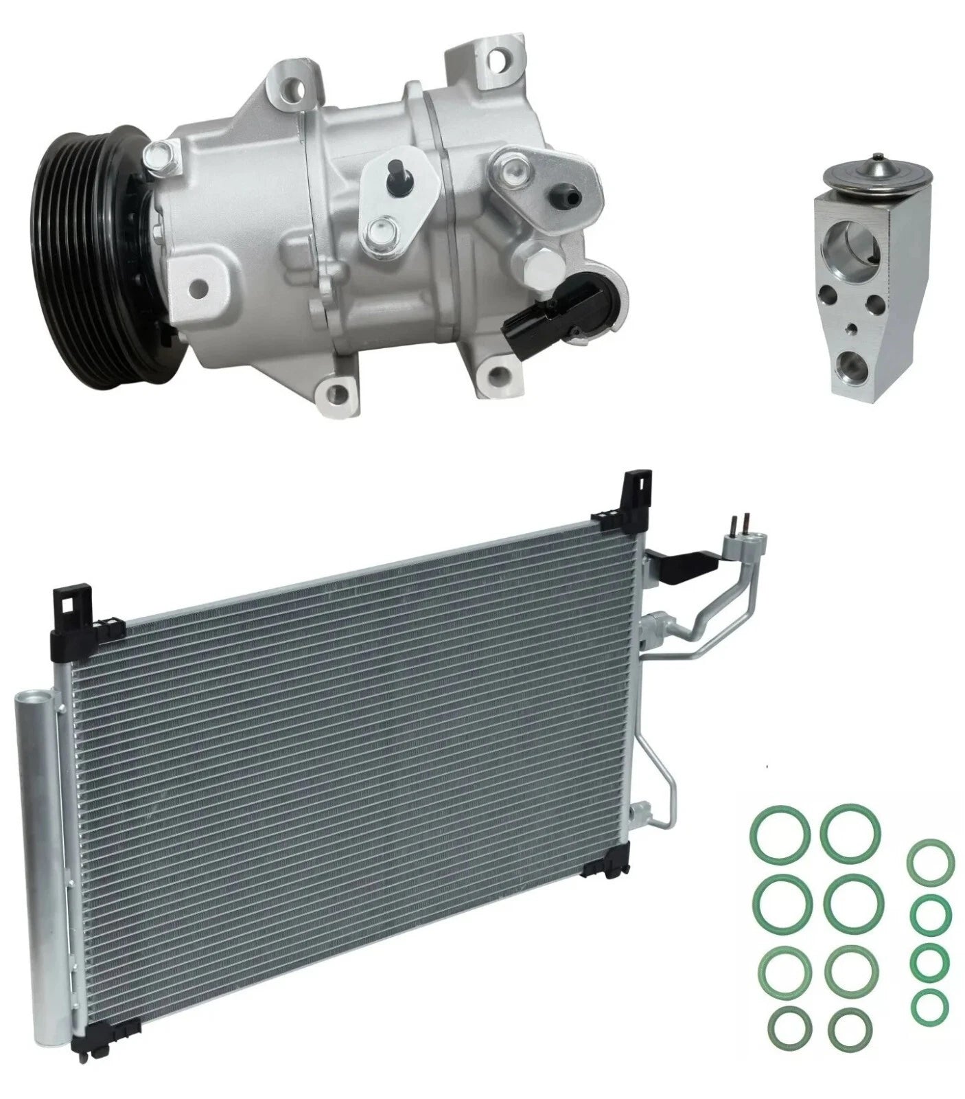 A C Compressor Kit With Condenser for Hyundai Sonata 2.4L (2015–2017)