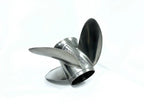 4X Evinrude Cyclone 14.5 x 21 LH Stainless Steel Propeller 177235