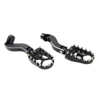Black Rear Passenger Pedals Mount Kit for Harley Touring Electra Glide (1993-2024)