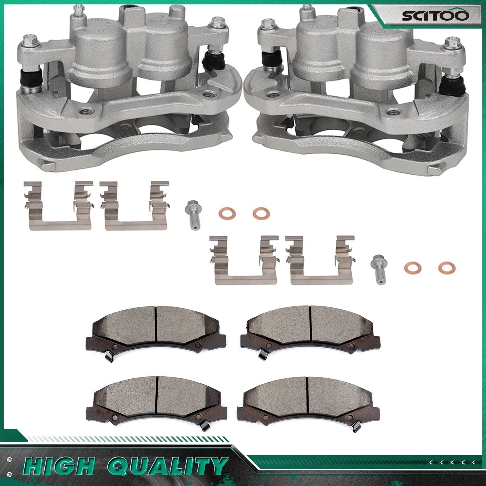 Front Brake Calipers with Ceramic Pads Kit for Chevrolet Monte Carlo (2006–2007)