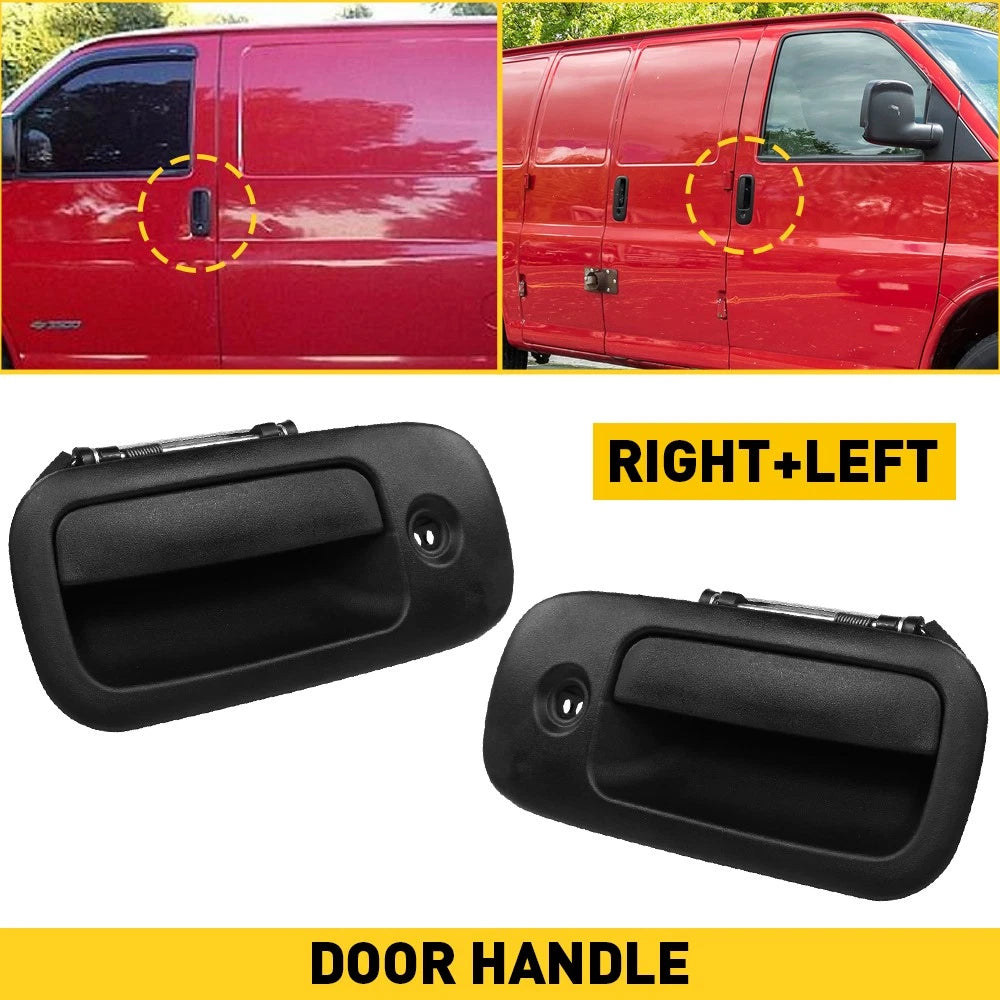 Set of 2 Exterior Door Handles for Chevy Express 3500 (1996–2009)
