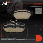 Set of 8 Ceramic Brake Pads for Ford Thunderbird Lincoln Jaguar