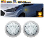 2X Clear Amber LED Side Marker Repeater Light for Ford Transit Connect (2010–2021)
