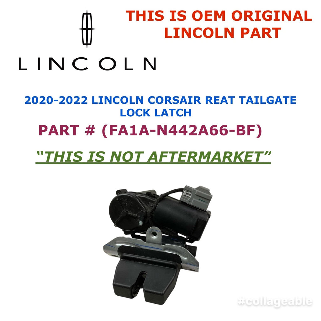 Rear Tailgate Liftgate Latch Lock for Lincoln Corsair (2020–2022) FA1A-N442A66-BF