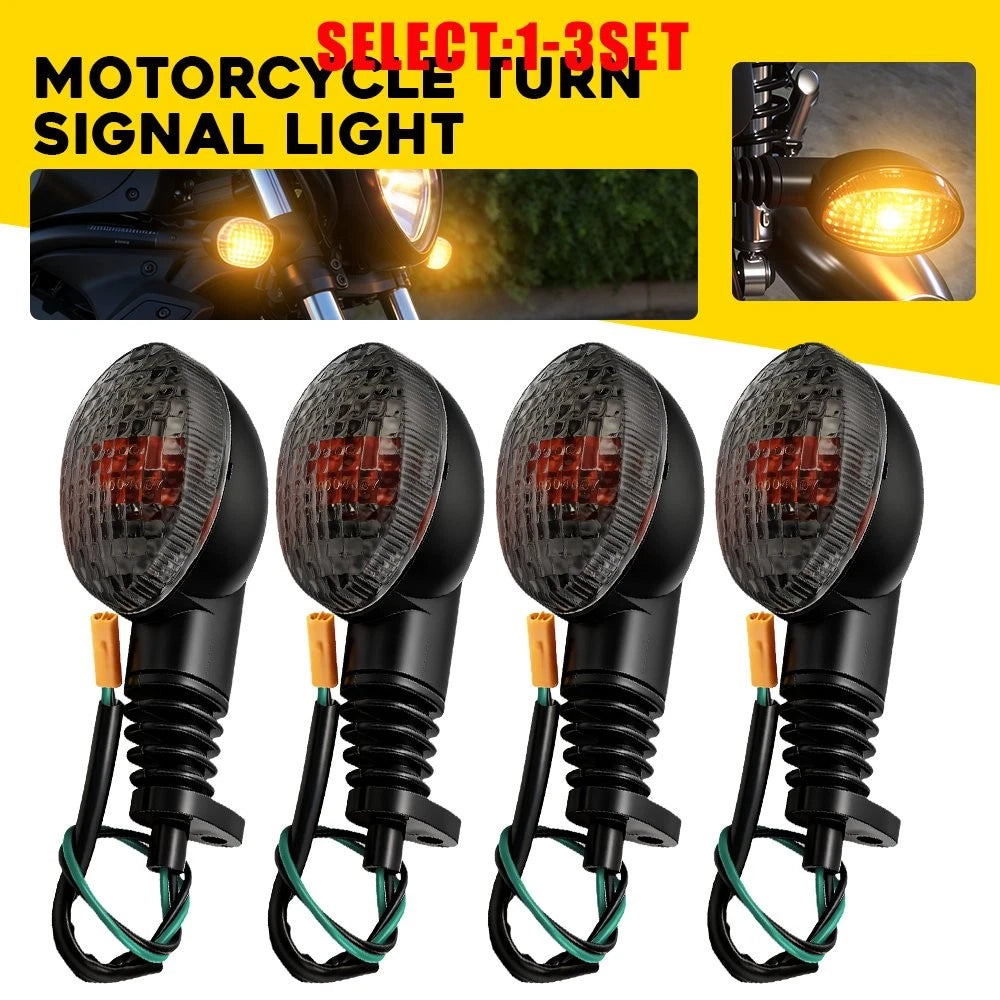 Smoked Turn Signal Indicator for Kawasaki KLX150L (2013–2016) 4-12X