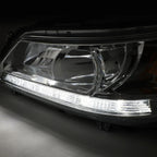 LED DRL Chrome/Amber Headlight Lamps for Honda Accord 2013–2015