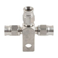 Stainless Steel AN-3 Tee Brake Hose Fittings for Car (No Year Specified)