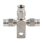 Stainless Steel AN-3 Tee Brake Hose Fittings for Car (No Year Specified)