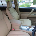 Center Console Armrest w/ Base for Toyota Highlander (2008–2013) Beige